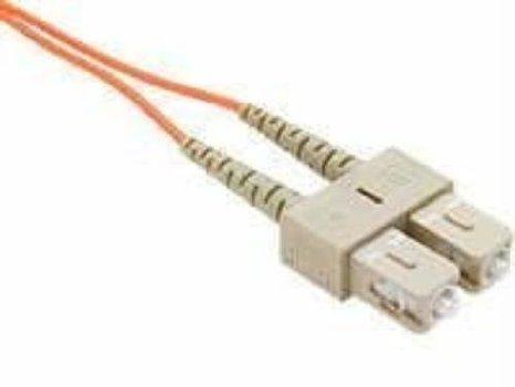 Unc Group Llc Unc 15m Lc To Lc Om2 1gb Fiber Optic Cable, Orange, Ofnr, 50/125 Multimode Duple