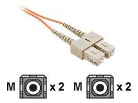 Unc Group Llc Unc 10m Sc To Sc Om2 1gb Fiber Optic Cable, Orange, Ofnr, 50/125 Multimode Duple