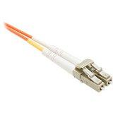 Unc Group Llc 25 Meter Lc-st Om3 10gig Fiber Optic Cable, Aqua, Ofnr, 50/125 Fiber, Multimode