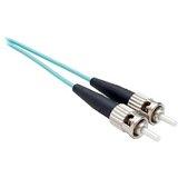 Unc Group Llc 10 Meter Sc-sc Om3 10gig Fiber Optic Cable, Aqua, Ofnr, 50/125 Fiber, Multimode
