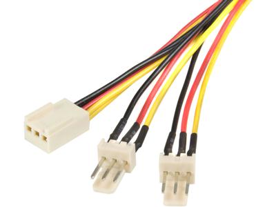 Startech Comp Tx3split12 - 12in Tx3 Fan Power Splitter Cable - 2-fan (3 Pin, Tx