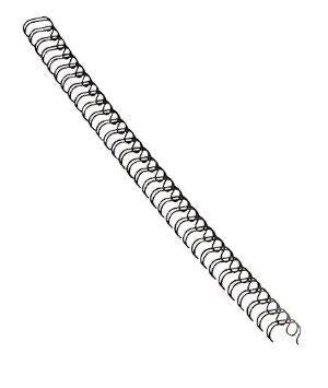 Fellowes, Inc. Binding Spine Wire - Steel - Black - Binding Spines Wire - Black 3/8in 25pk,dds
