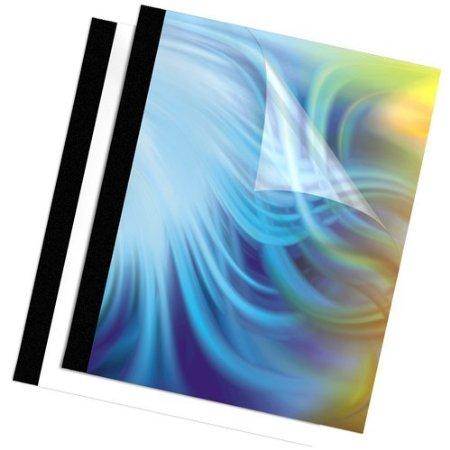 Fellowes, Inc. Thermal Covers - Paper - Clear/black - Covers Thermal Black 1/2in 10pk,dds Must