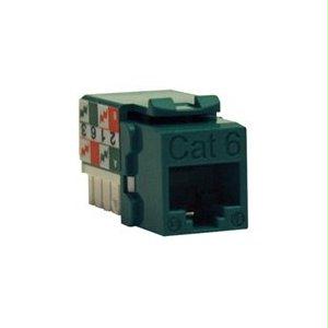 Eaton Tripp Lite Series Cat6/cat5e 110 Style Punch Down Keystone Jack - Green, T