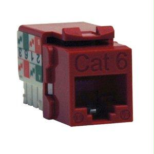 Eaton Tripp Lite Series Cat6/cat5e 110 Style Punch Down Keystone Jack - Red, Taa