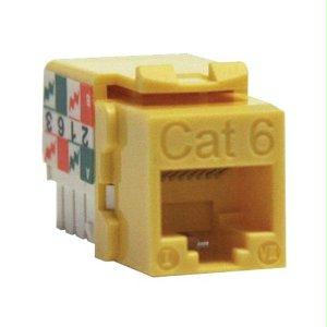 Eaton Tripp Lite Series Cat6/cat5e 110 Style Punch Down Keystone Jack - Yellow,