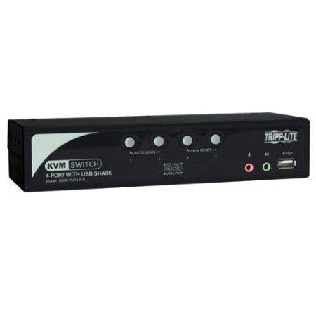 Eaton Tripp Lite Series 4-port Kvm Switch With Audio, Osd And Peripheral Sharing - Hd1