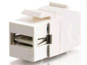C2g Usb 2.0 Keystone A-b F/f - White Taa
