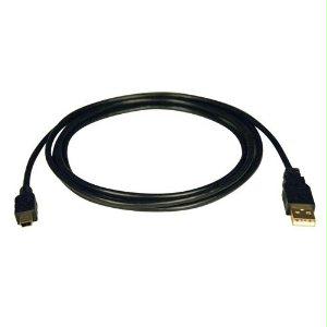 Eaton Tripp Lite Series Usb 2.0 A To Mini-b Cable - Usb A Left Connector - Male Left G