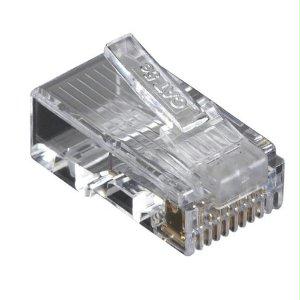 Black Box Cat5e Modular Plug For Round Solid/stranded Cable - Unshielded - 100-pack