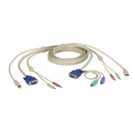 Black Box Kvm Cpu Cable - Dt Pro Ii Series, Vga, Ps/2, Audio, 6-ft. (1.8-m)