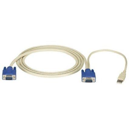 Black Box Kvm Cpu Cable - Vga, Usb, 10-ft. (3.0-m)