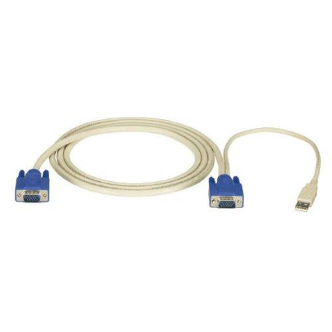 Black Box Kvm Cpu Cable - Vga, Usb, 15-ft. (4.6-m)