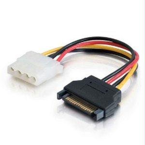 C2g Power Cord - 15 Pin Sata  - Male Left Gender - 4-pin Molex - Female Right Gender