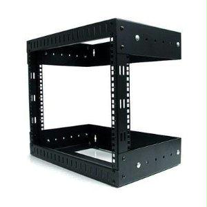 Startech Rack - Steel - Black - This 2-post 8u 19 Inch Open Frame Network Rack Is Eia/eca