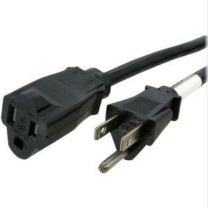 Startech Ac Power Extension Cord 20ft/6m 16awg Power Supply Extension Cable Nema 5-15r To