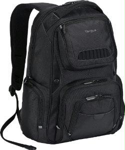 Targus Legend Iq Backpack Black 16 Inch, One Zippered Side Pocket And One Expandable Bo