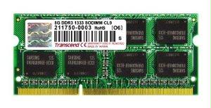 Transcend Information Dram - Ddr3 - 8gb   Storage Capacity- So Dimm 204-pin - 1333mhz - 1.5v - For Emb