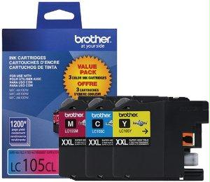 Brother International Corporat Brother Lc1053pks Super High Yield Xxl 3 Pack - 1 Ea. Cyan, Magenta, Yellow For