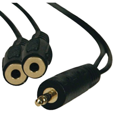 Eaton Tripp Lite Series 3.5mm Mini Stereo Cable Adapter Y Splitter For Speakers
