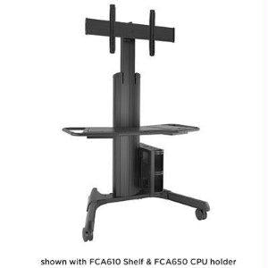 Chief Manufacturing Lpaub, Large Fusion Manual Height Adjustable Mobile Av Cart - This Mobile Fusion