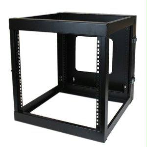 Startech Wall-mount Network Rack - Steel - Black - 4-post 12u Hinged Wall-mount Rack: It