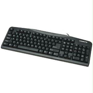Manhattan - Strategic Manhattan Enhanced Usb Keyboard - 155113 - Black - Streamlined, Durable Design I