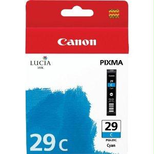 Canon Inkjet Pgi-29 Cyan Ink Tank - Cartridge - For The Pixma Pro-1 Inkjet Photo Printer - Pg