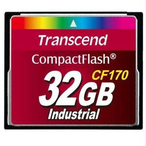 Transcend Information Cf170 - Flash Memory Card - 32gb - Compactflash Card - 3.3v +/- 5%, 5v +/- 10% -