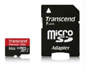 Transcend Information Transcend 64gb Microsd W/ Adapter U1