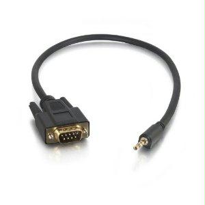 C2g 1.5ft Db9 Male To 3.5 Adapter Bk