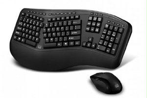 Adesso Innovation Inc Adesso Tru-form Media 1500 - Wireless Ergonomic Keyboard & Laser Mouse - Fast Wi