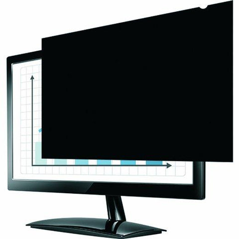 Fellowes, Inc. Privascreen Monitor Privacy Filter - Black - On-screen Data Is Easily Visible Fr