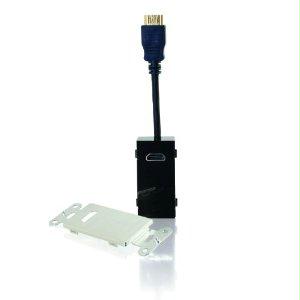 C2g Hdmi Decora Passthrough Wp Aluminum - Clean, Professional Looking Wall Plate For