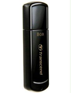 Transcend Information 8gb, Usb2.0, Flash Drive, Classic, Black