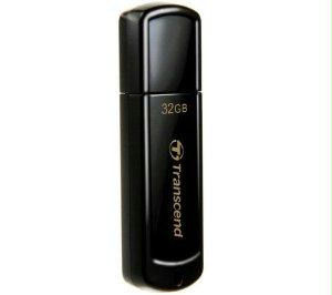 Transcend Information Jetflash 350/370 - Flash Drive - 32gb - Usb 2.0 - Black - Extremely Slim And Por