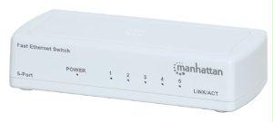 Manhattan - Strategic Switch - Desktop - Wired - 100mbps - Networking / Ports Qty: 5 - Fast Ethernet -