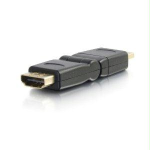 C2g Cables To Go 30548 Hdmi Male To Female 360 Degree Adapter - 0.8 In Length - Blac
