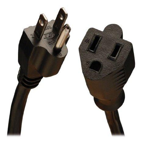 Eaton Power Cable - Nema 5-15p - Male Left Gender - Power Nema 5-15r - Female Right Ge