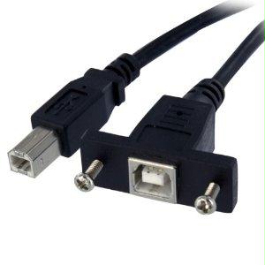 Startech Panel-mount A Usb-b Port, For Easy Access - Usb B Female To Male - Panel Mount U
