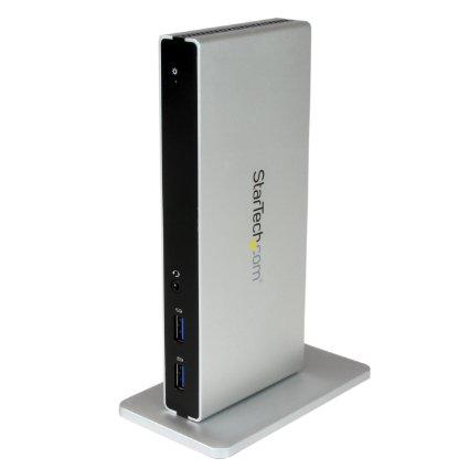 Startech Docking Station - Black & Silver - Ac Adapters - 100 - 240 Ac - Dvi-d, Dvi-i, Us