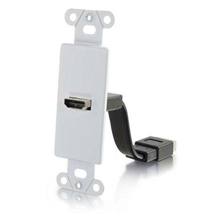 C2g Decora Wall Plate Hdmi F/f White