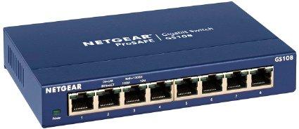 Netgear Switch - Gs108 - Desktop - Wired - 1gbps - Networking / Ports Qty: 8 - Gigabit E