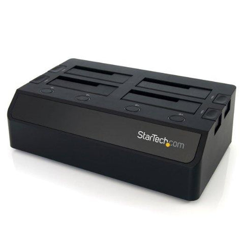 Startech Quad-bay Hard Drive Dock For 2.5 / 3.5 Sata Drives; Sata Iii (6.0 Gbps); Usb 3.2