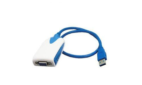 Add-on Usb 2.0 (a) Male To Vga Female Blue Adapter (usb 2.0 Or Lower Will Result In The