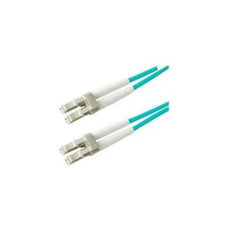 Add-on Addon 15m Lc To Lc Aqua Om3 Duplex Ofnr (riser-rated) Fiber Patch Cable