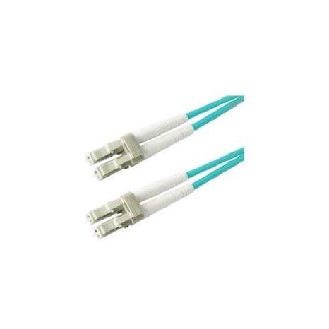 Add-on Addon 25m Lc To Lc Aqua Om3 Duplex Ofnr (riser-rated) Fiber Patch Cable