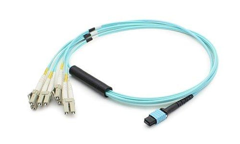 Add-on Addon 2m Mpo/upc To 4xlc Duplex (8xlc)/upc Aqua Om3 Ofnr (riser-rated) 8-strand
