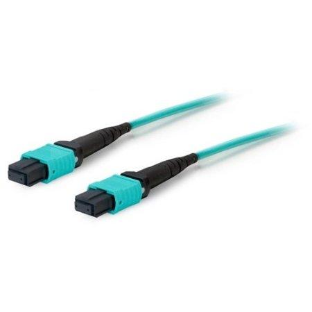 Add-on Addon 10m Mpo/upc To Mpo/upc Aqua Om3 Ofnr (riser-rated) 12-strand Fiber Patch C