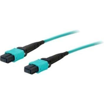 Add-on Addon 10m Mpo/upc To Mpo/upc Aqua Om4 Ofnr (riser-rated) 12-strand Fiber Patch C